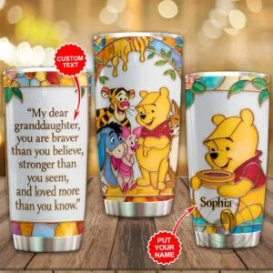 Winnie the Pooh and Friends Personalized Stainless Steel Tumbler 13 Winnie the Pooh and Friends Personalized Stainless Steel Tumbler