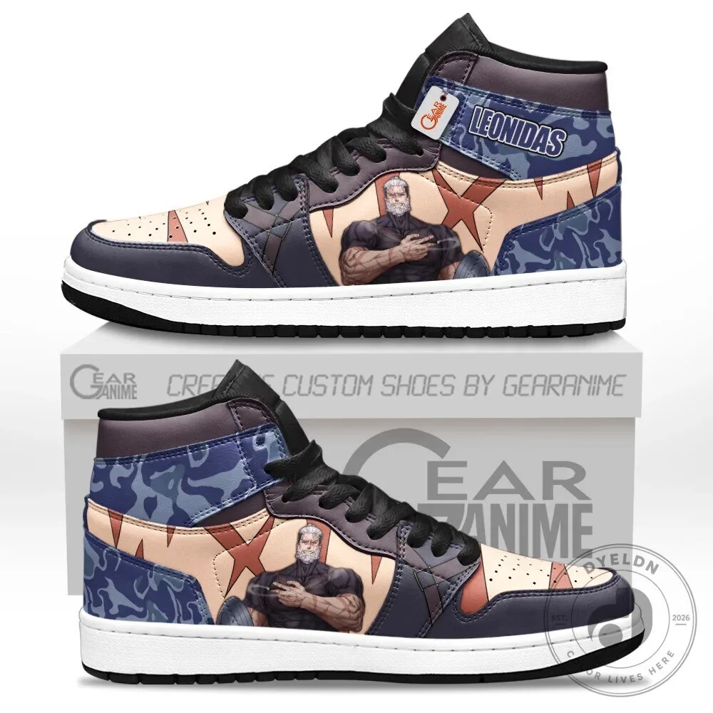 Leonidas King of Sparta Ancient Greek Warrior High Top Sneakers