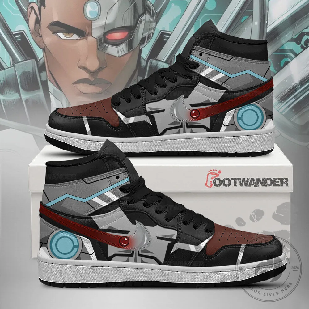 Cyborg DC Comics Superhero High-Top Sneakers