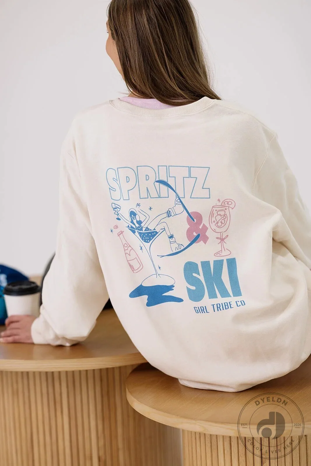 Spritz and Ski Girl Tribe Co. Winter Sports Graphic Sweatshirt
