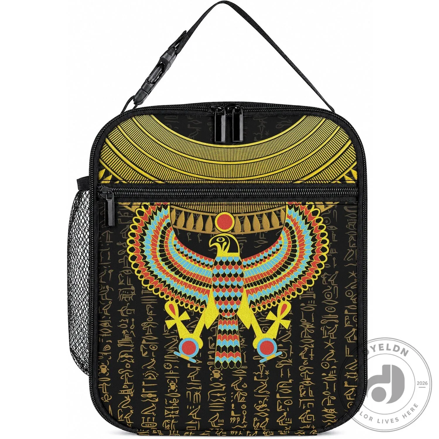 Ancient Egyptian Horus Falcon God Hieroglyphics Insulated Lunch Bag 6 Ancient Egyptian Horus Falcon God Hieroglyphics Insulated Lunch Bag