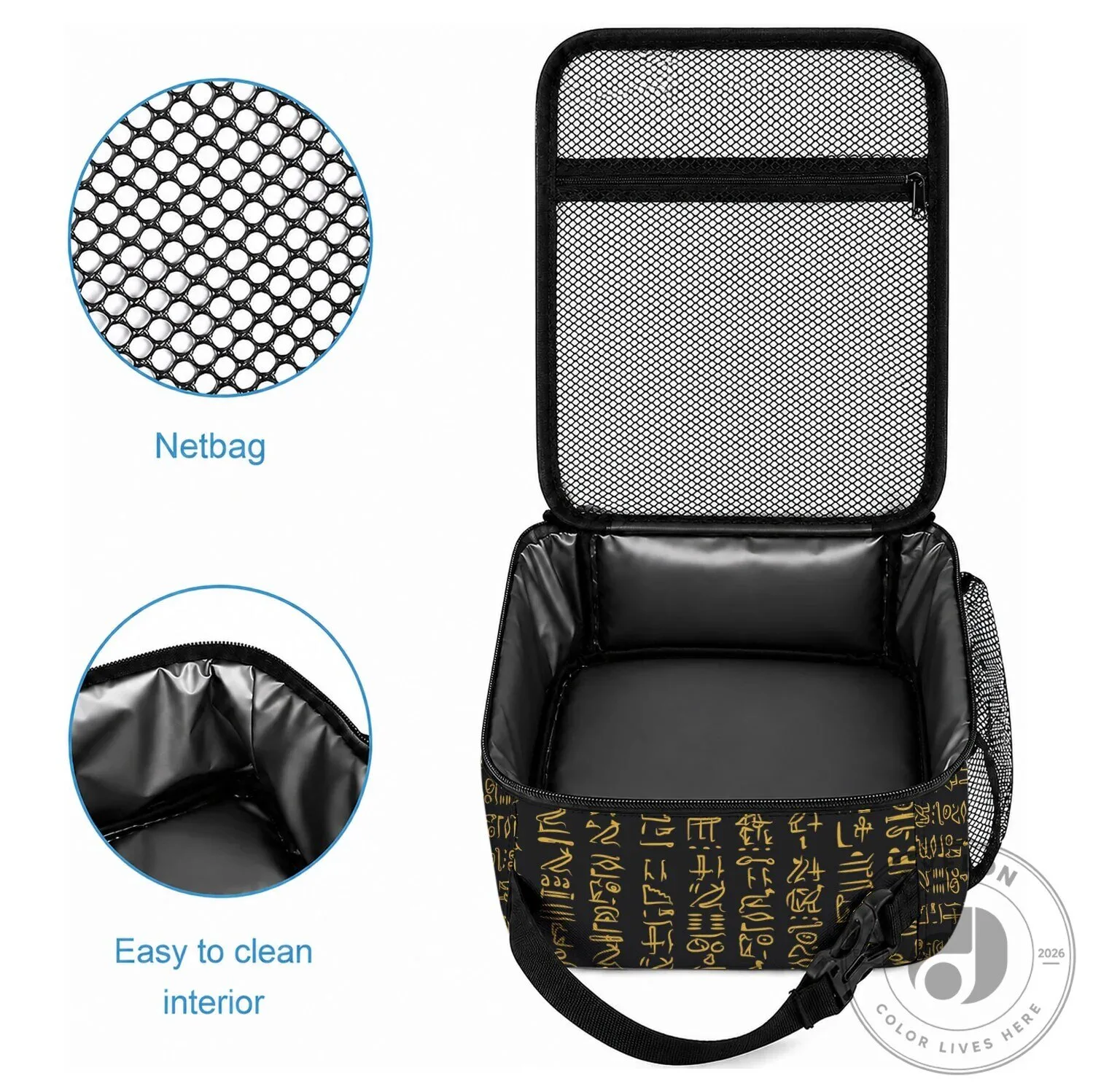Ancient Egyptian Horus Falcon God Hieroglyphics Insulated Lunch Bag 9 Ancient Egyptian Horus Falcon God Hieroglyphics Insulated Lunch Bag