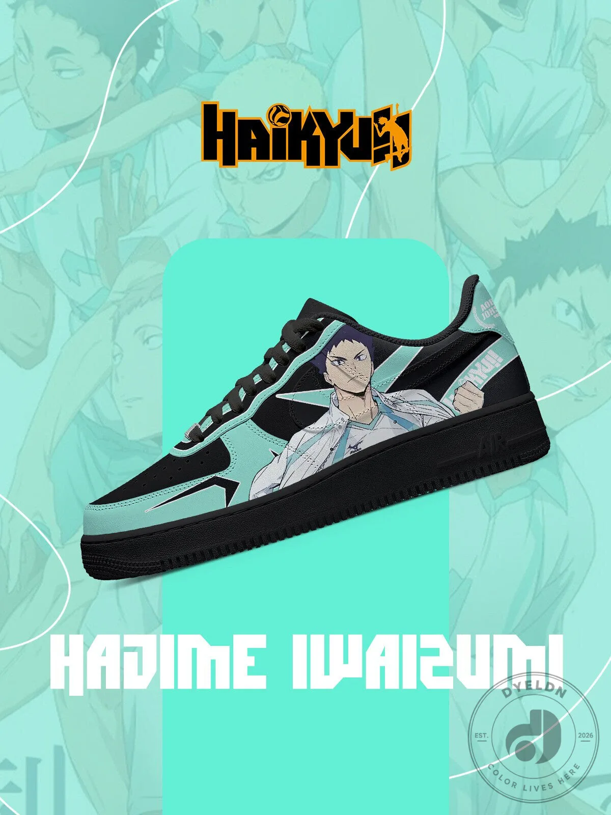 Hajime Iwaizumi Haikyuu Anime Character Custom Printed Shoes