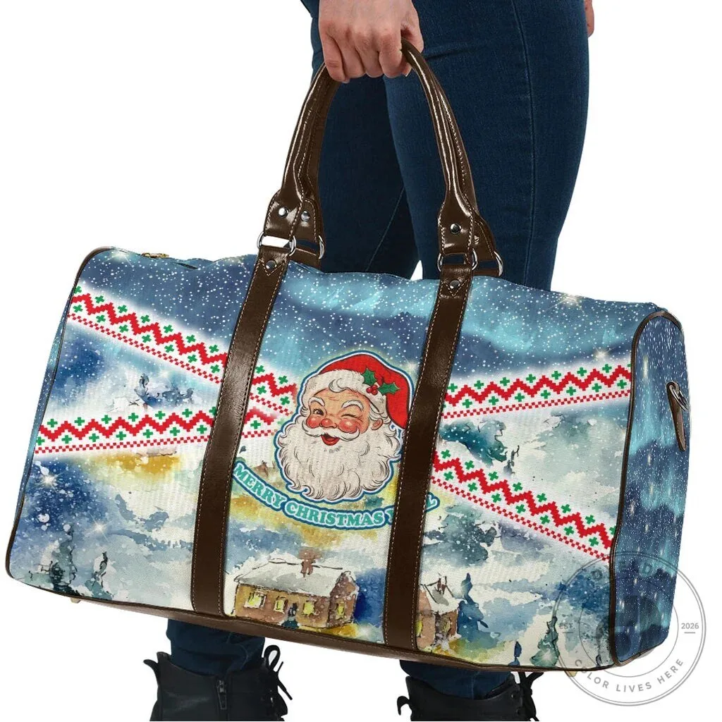 Vintage Santa Claus Merry Christmas Travel Bag 9 Vintage Santa Claus Merry Christmas Travel Bag