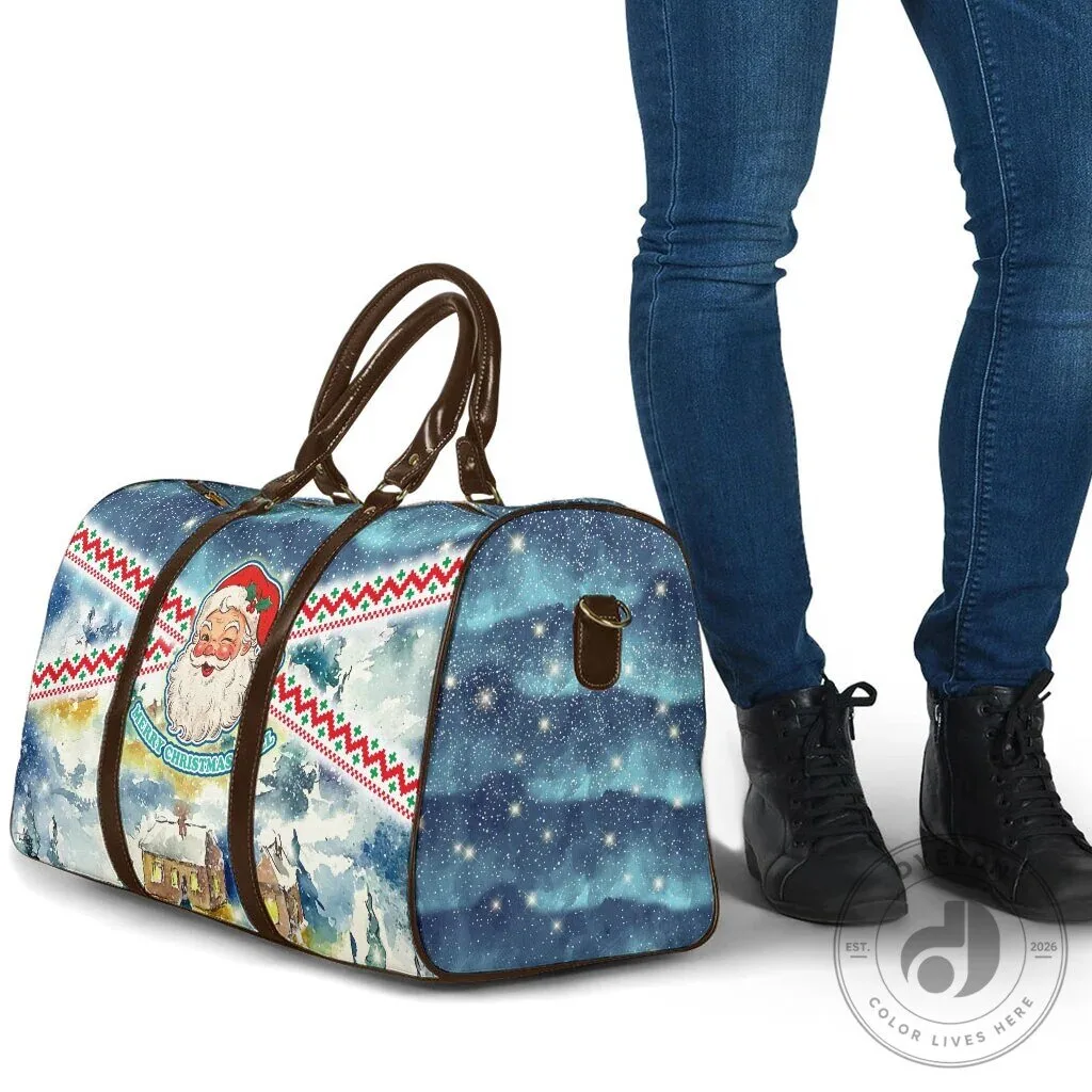 Vintage Santa Claus Merry Christmas Travel Bag 10 Vintage Santa Claus Merry Christmas Travel Bag
